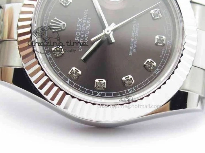 MiroTime 0505 Packable DateJust II 41mm SS BP Maker Best Edition Gray Dial Diam On SS Bracelet SA 3729